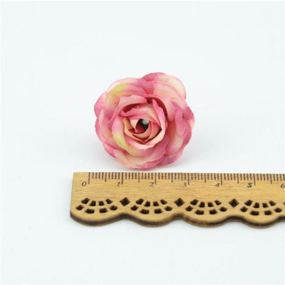 100pcs 2.5cm Mini Rose Cloth Artificial Flower For Wedding Party Home Decorations - Asia Sell