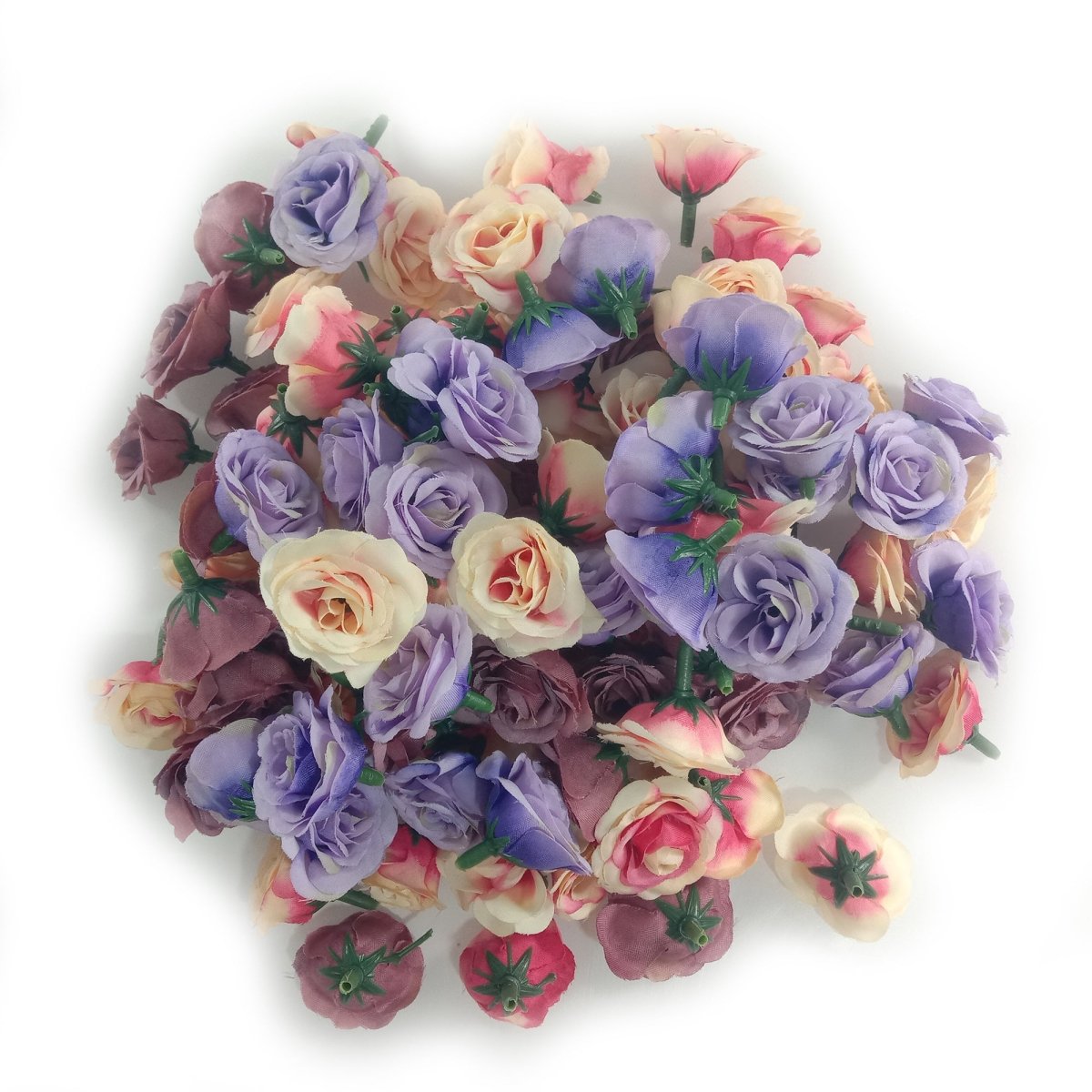 100pcs 2.5cm Mini Rose Cloth Artificial Flower For Wedding Party Home Decorations - - Asia Sell