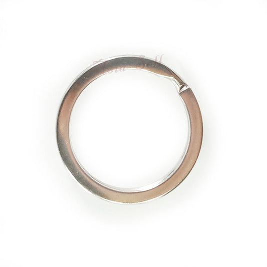 100pcs 25mm Flat Metal Key Ring Holder Split Rings Keyring Keychain Key Chain - Asia Sell