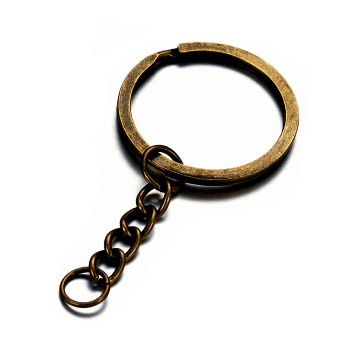 100pcs 25mm Gold Ancient Keyring Keychain Split Ring Chain Key Rings Key Chains - Antique Bronze - Asia Sell