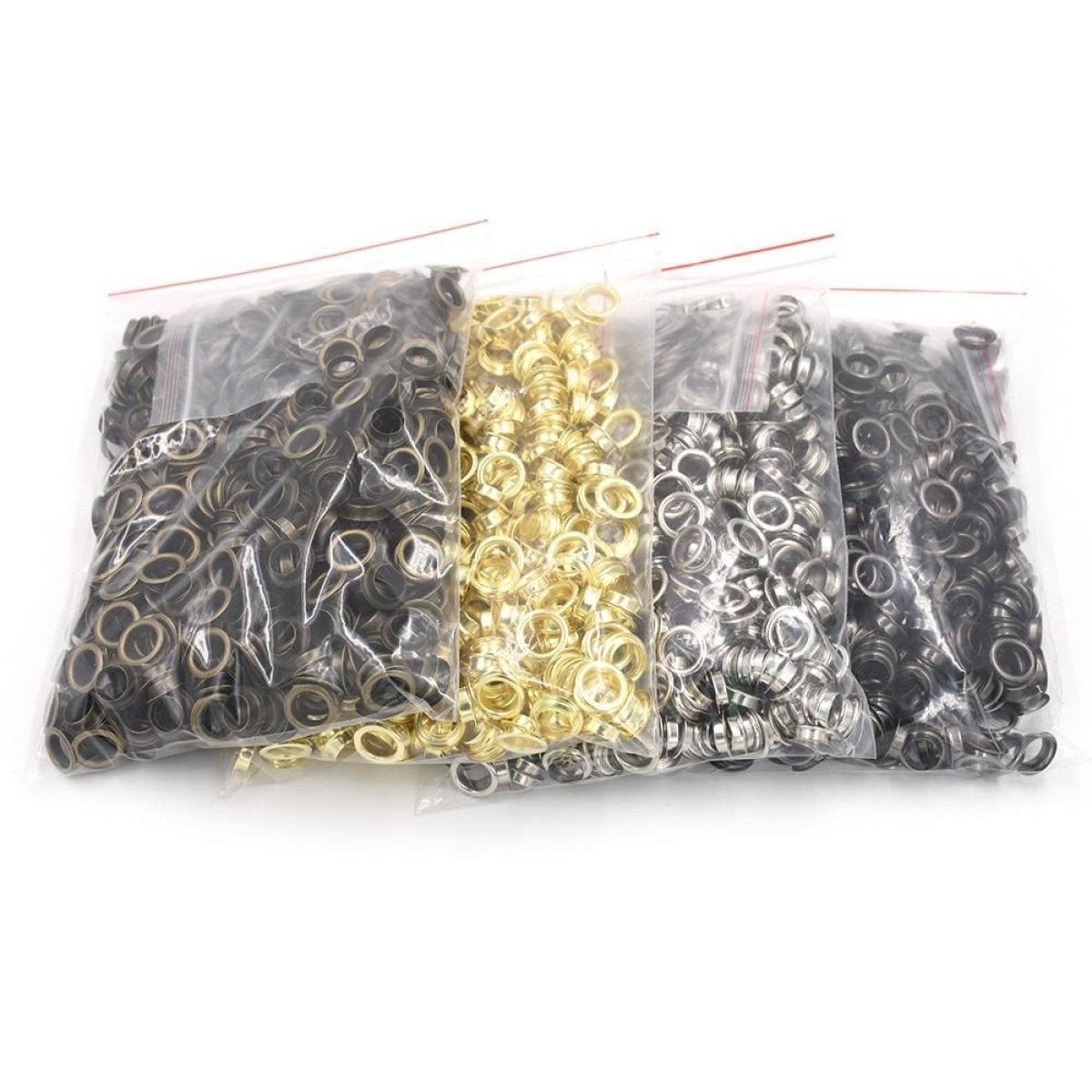 100pcs 2mm 3mm 3.5mm 4mm 4.5mm 5mm 6mm 8mm Eyelets Rivets Metal Buttonholes Buckle Clothing Buttons Bronze Chrome Gold Silver Grey Gun Metal Craft - 1.0mm Gun Metal Black (no backings) - Asia Sell