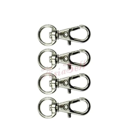 100pcs 30mm Lobster Clasp Swivel Trigger Clips Snap Hooks Key Ring Keychain Bag Keyring - Asia Sell