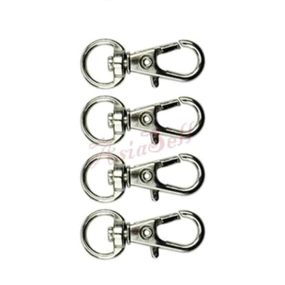 100pcs 30mm/36mm Lobster Clasp Swivel Trigger Clips Snap Hooks Key Ring Keychain Bag Keyring - 30mm - - Asia Sell