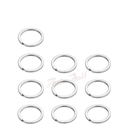 100pcs 35mm Flat Metal Key Ring Holder Split Rings Keyring Keychain Key Chain - Asia Sell