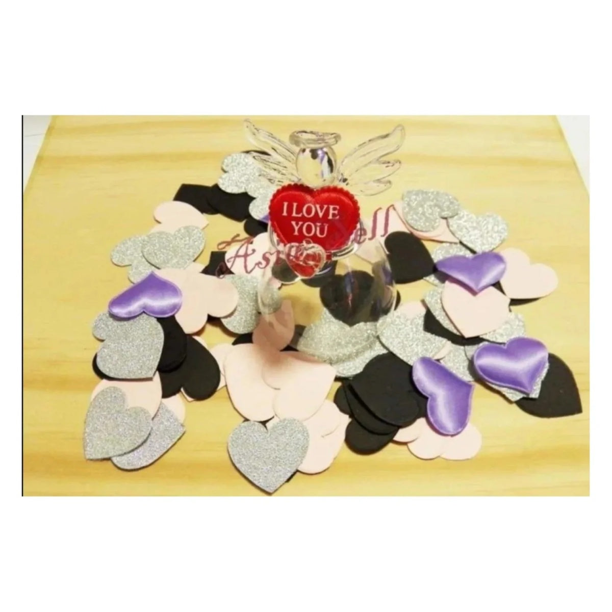100pcs 3cm Card Hearts PINK Valentines Birthday Wedding Party Decoration Crafts Confetti - - Asia Sell
