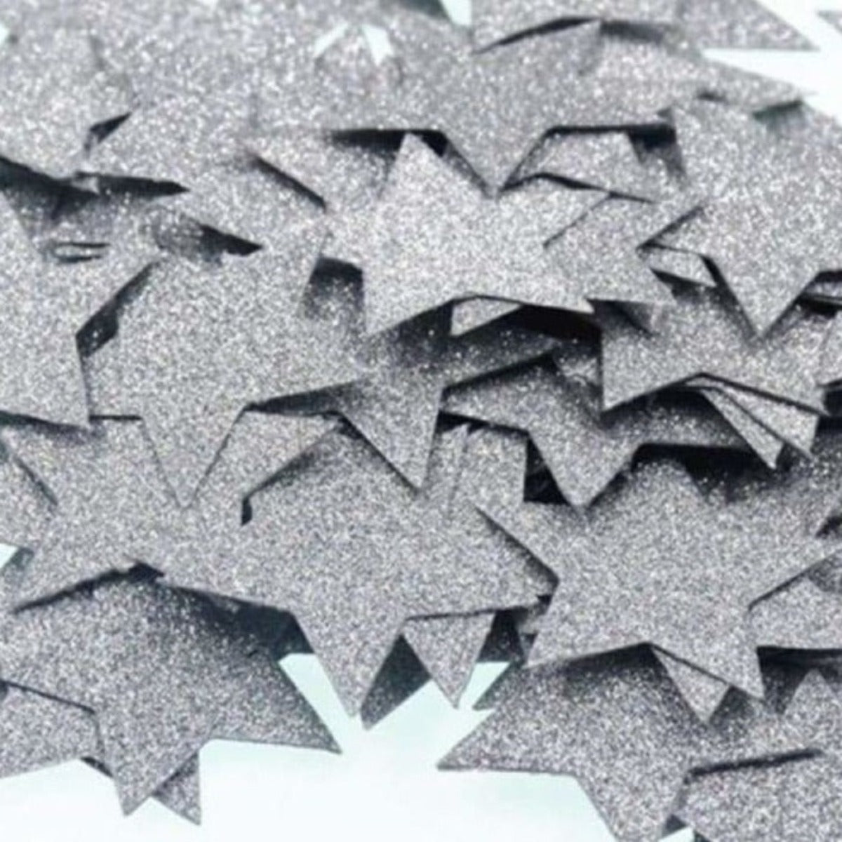 100pcs 3cm Stars SILVER GLITTER SPARKLES Birthday Wedding Party Decorations Confetti - - Asia Sell