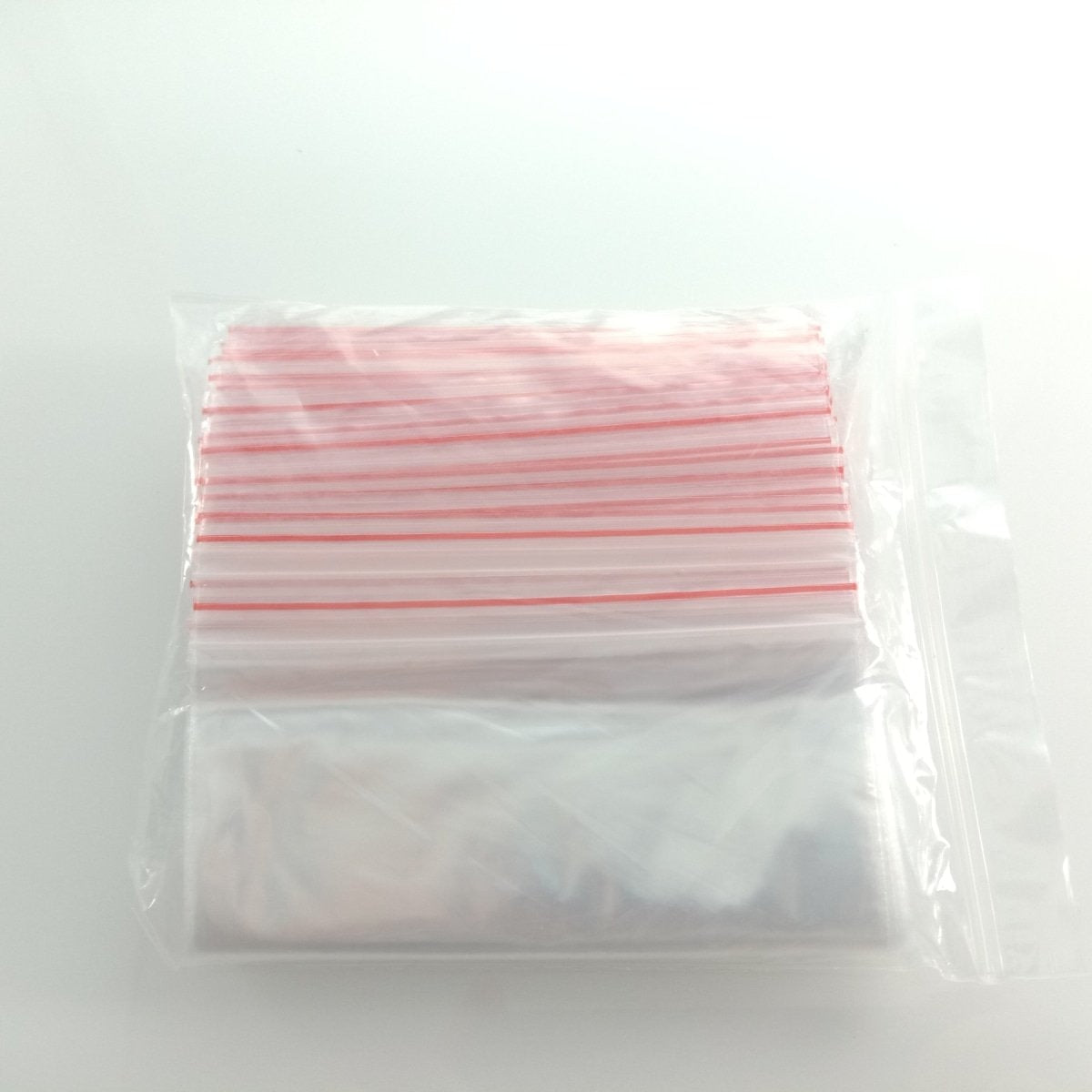 100pcs 4-15cm Plastic Zip Bags Clipseal Sealer Satchels Decent Grip at Edge Thin Non-Food Safe - 10x15cm - - Asia Sell