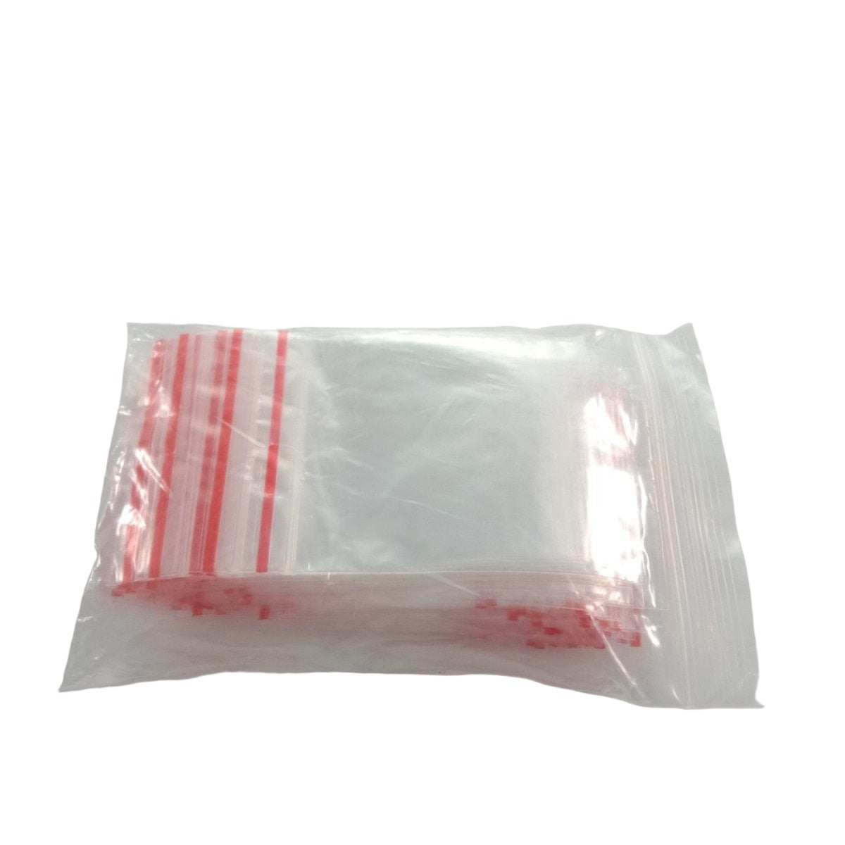 100pcs 4-15cm Plastic Zip Bags Clipseal Sealer Satchels Decent Grip at Edge Thin Non-Food Safe - 5x7cm - Asia Sell