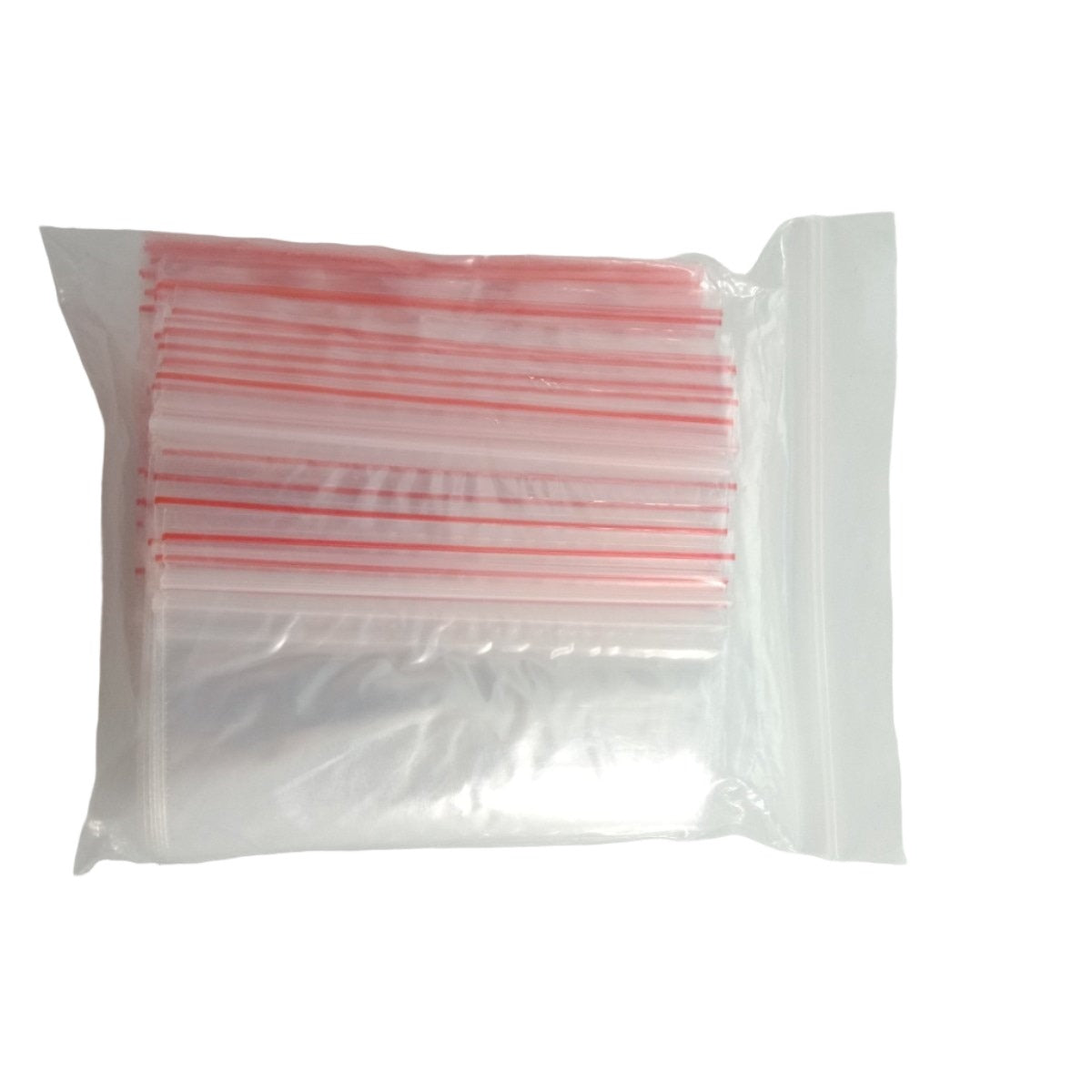 100pcs 4-15cm Plastic Zip Bags Clipseal Sealer Satchels Decent Grip at Edge Thin Non-Food Safe - 8x12cm - Asia Sell