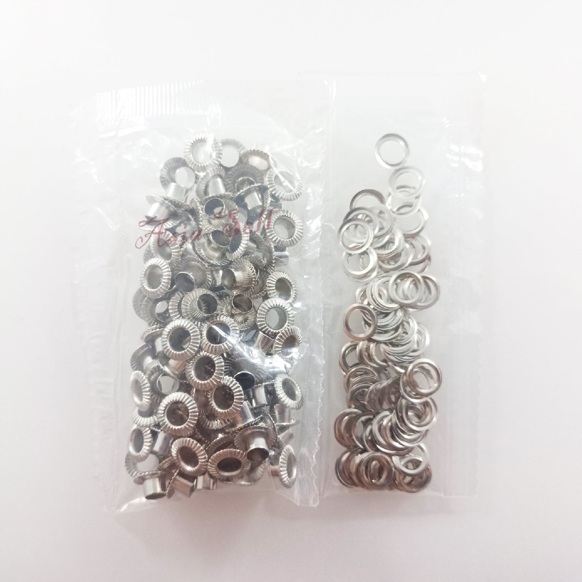 100pcs 4.5mm Striped Eyelets Rivets Metal Buttonholes Buckle Clothing Buttons Bronze Chrome Silver Grey Gun Metal Craft - Silver - Asia Sell
