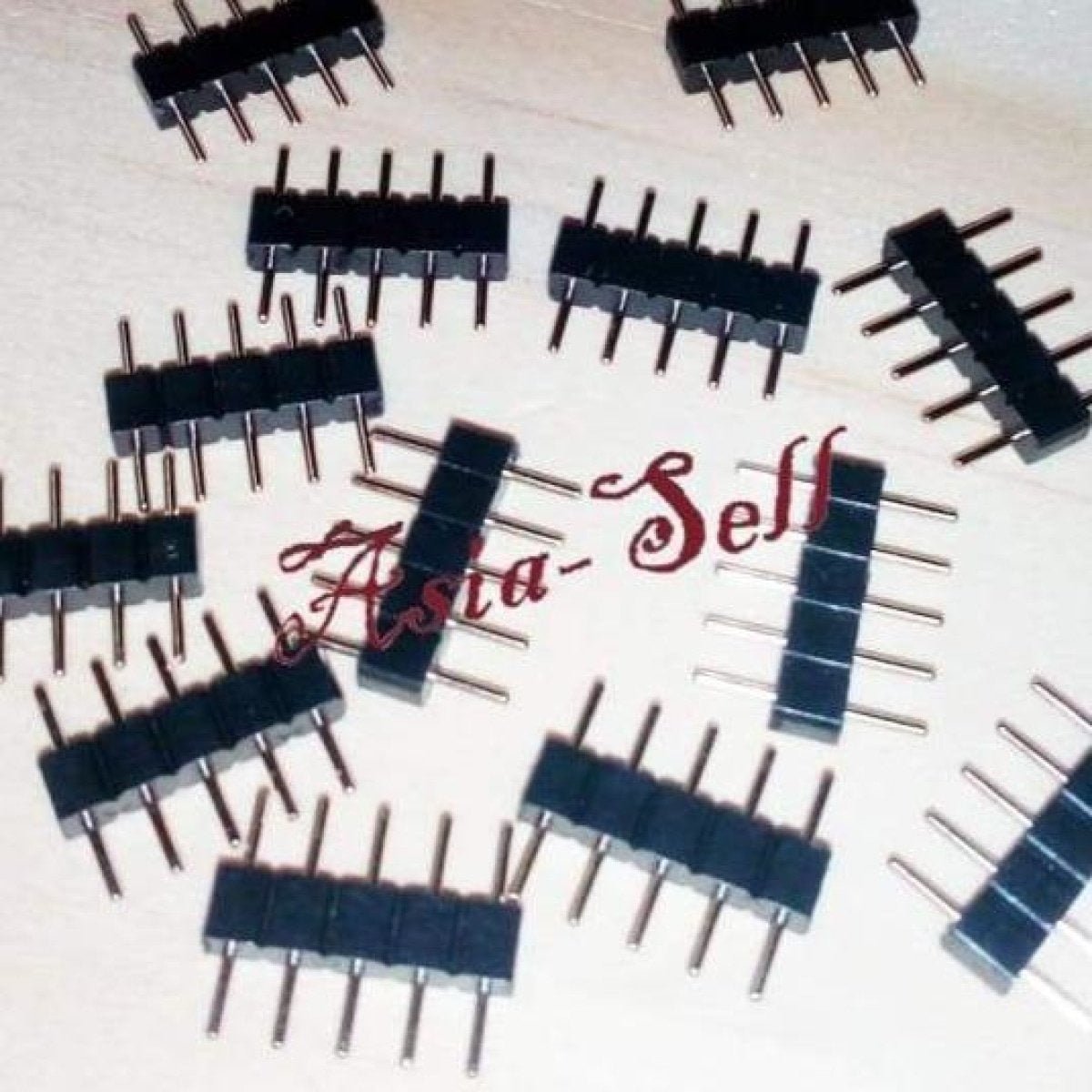 100pcs 5Pin Male Header Adaptor Connector For RGBW 3528 5050 for LED Strip Light - - Asia Sell