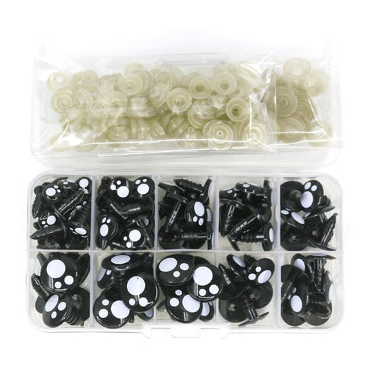 100pcs 8-16mm Plastic Safety Doll Teddy Eyes Bear Dog Paw Puppet Toys Buttons - Asia Sell