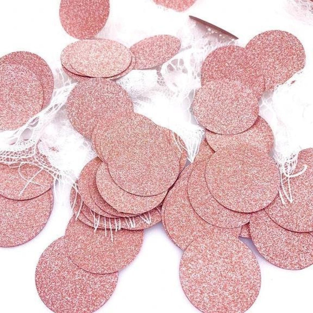 100pcs Cardboard Confetti Star Circle Heart Baby Shower Birthday Wedding Decorations Party - Circle - Pink - Asia Sell