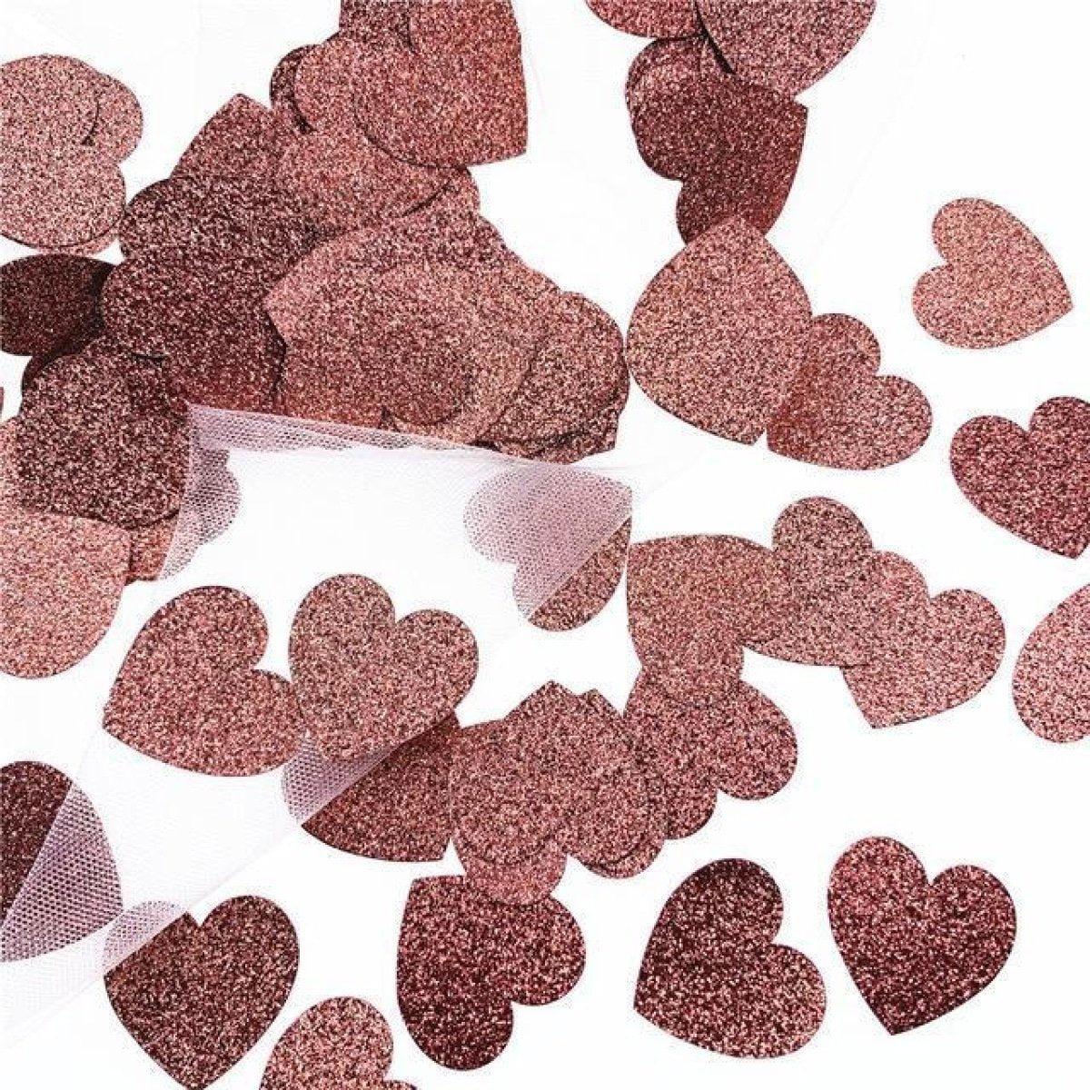 100pcs Cardboard Confetti Star Circle Heart Baby Shower Birthday Wedding Decorations Party - Heart - Rose - Asia Sell