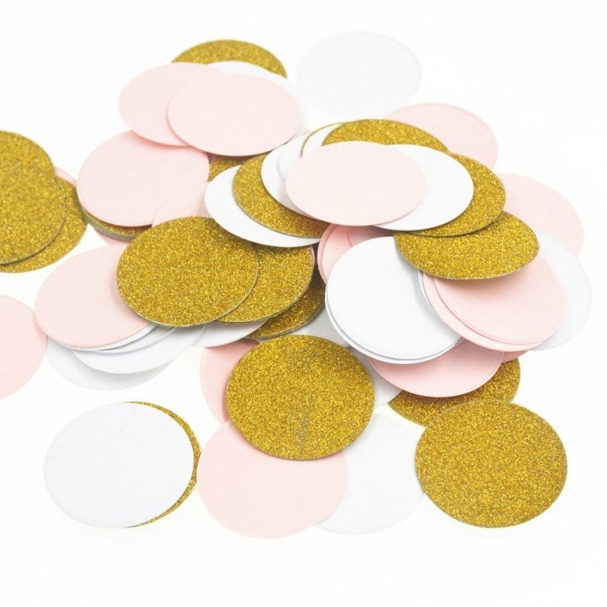 100pcs Cardboard Confetti Star Circle Heart Baby Shower Birthday Wedding Decorations Party - Star - Pink Black Silver - Asia Sell