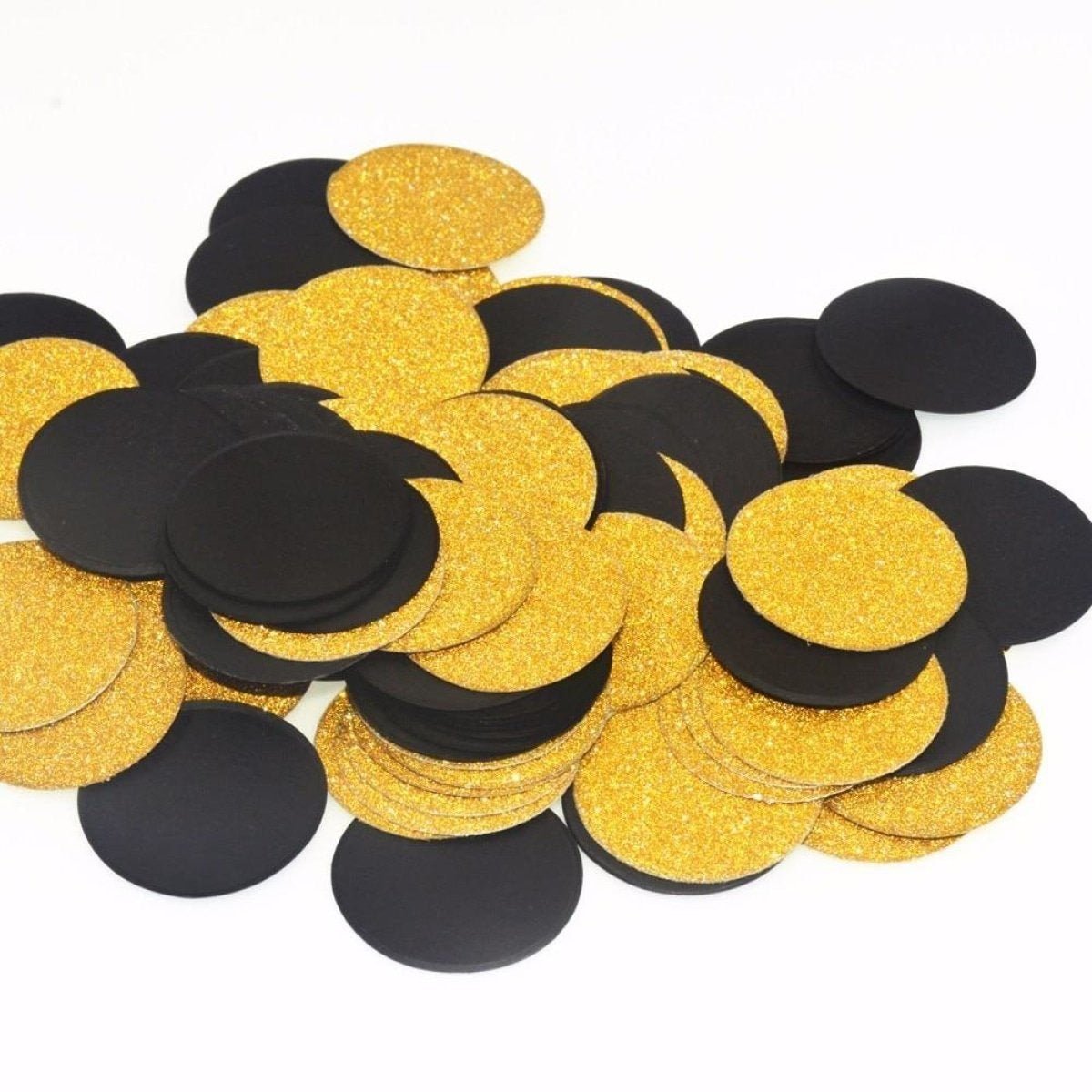 100pcs Cardboard Confetti Star Circle Heart Baby Shower Birthday Wedding Decorations Party - Star - Pink Black Silver - Asia Sell