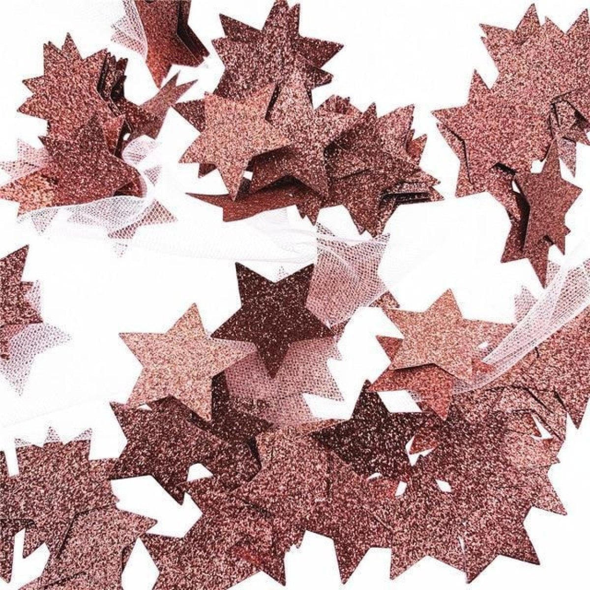 100pcs Cardboard Confetti Star Circle Heart Baby Shower Birthday Wedding Decorations Party - Star - Rose - Asia Sell