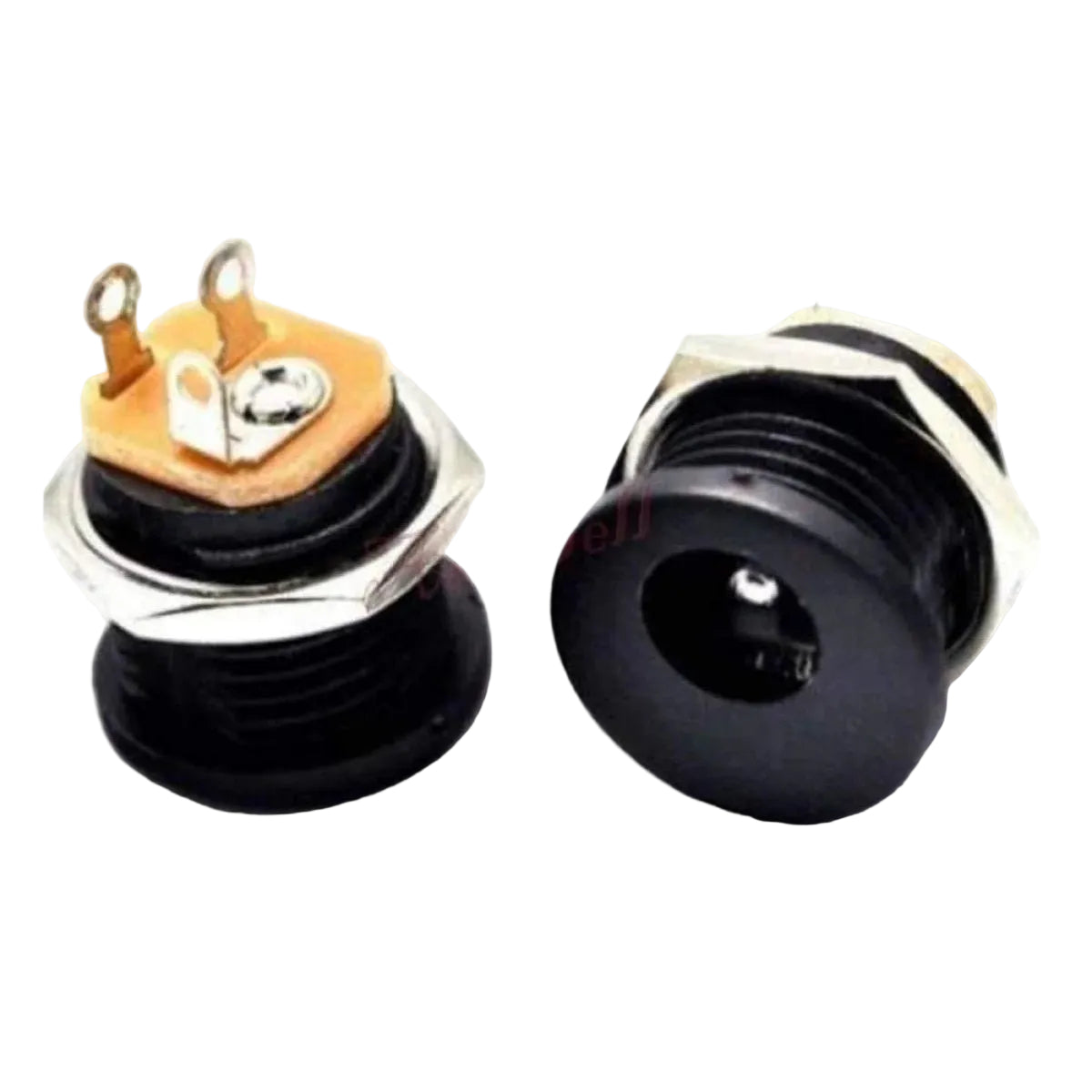 100pcs DC022 5.5x2.1mm Female DC Socket Jack Power Plug Panel Mount DC-022 14mm - - Asia Sell