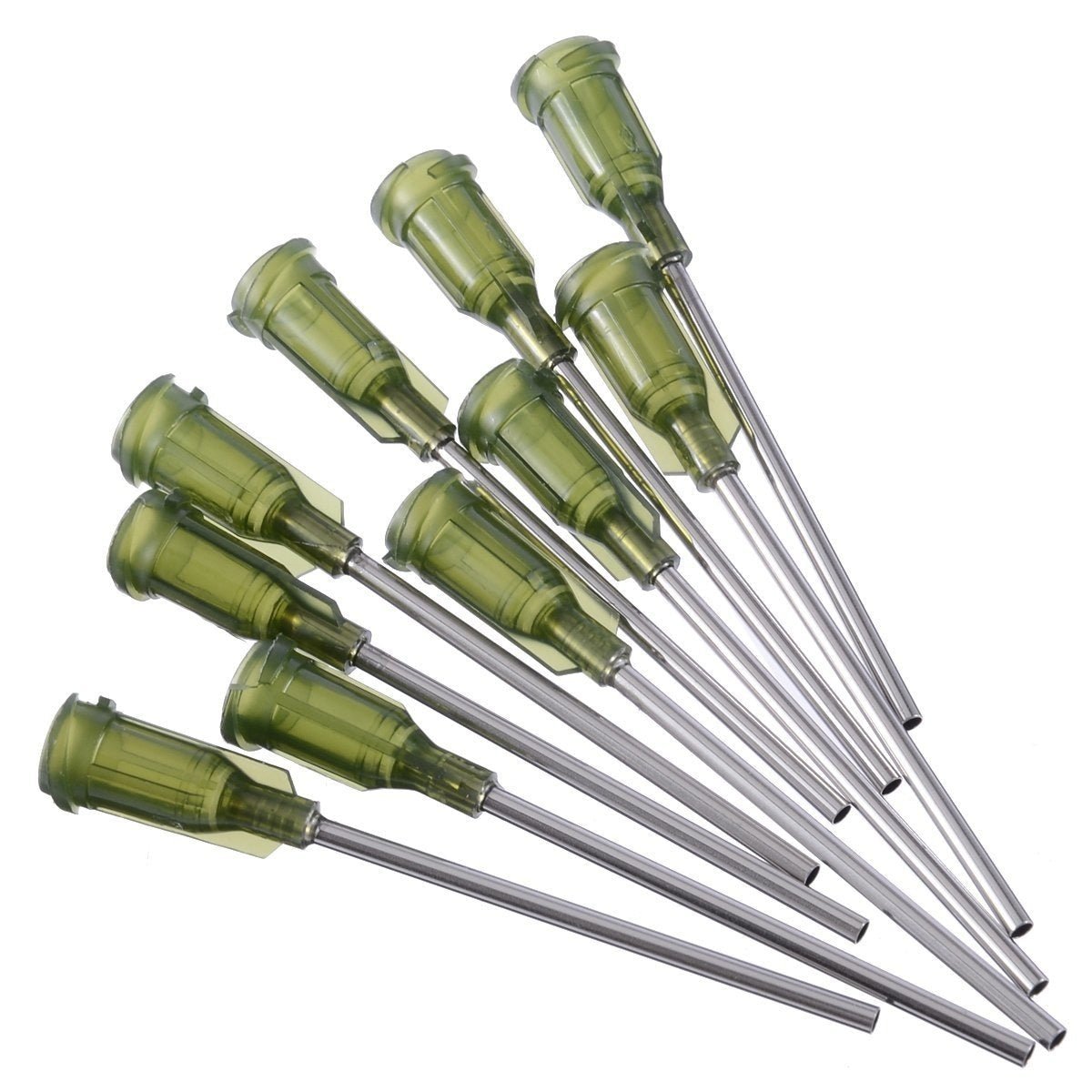 100pcs Dispensing Syringe Needles Tips 1.5" 14 Gauge Stainless Steel Syringe Needle Tips for Liquid Dispenser Syringe - - Asia Sell