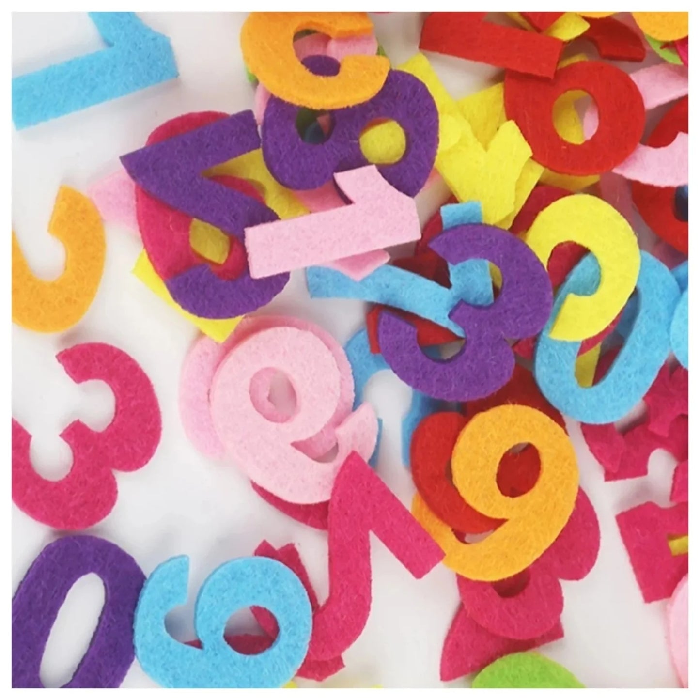 100pcs Fabric Felt Letters Numbers Alphabet Craft Cloth Patch For Sewing Dolls Scrapbook Shape - Numbers - Asia Sell