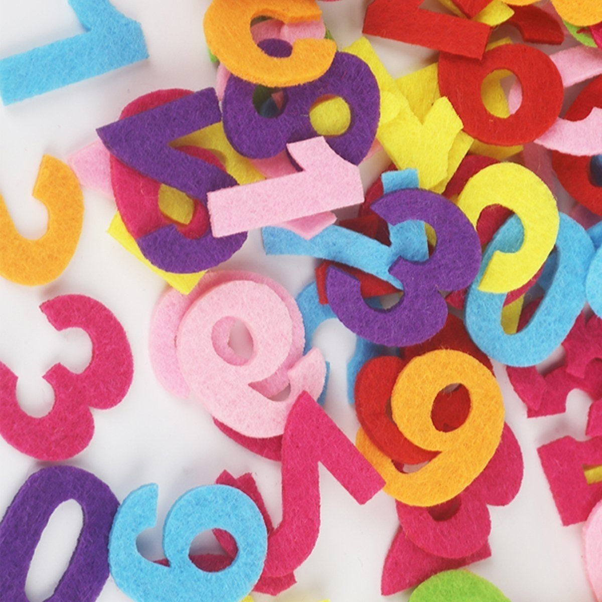 100pcs Fabric Felt Letters Numbers Alphabet Craft Cloth Patch For Sewing Dolls Scrapbook Shape - Numbers - - Asia Sell