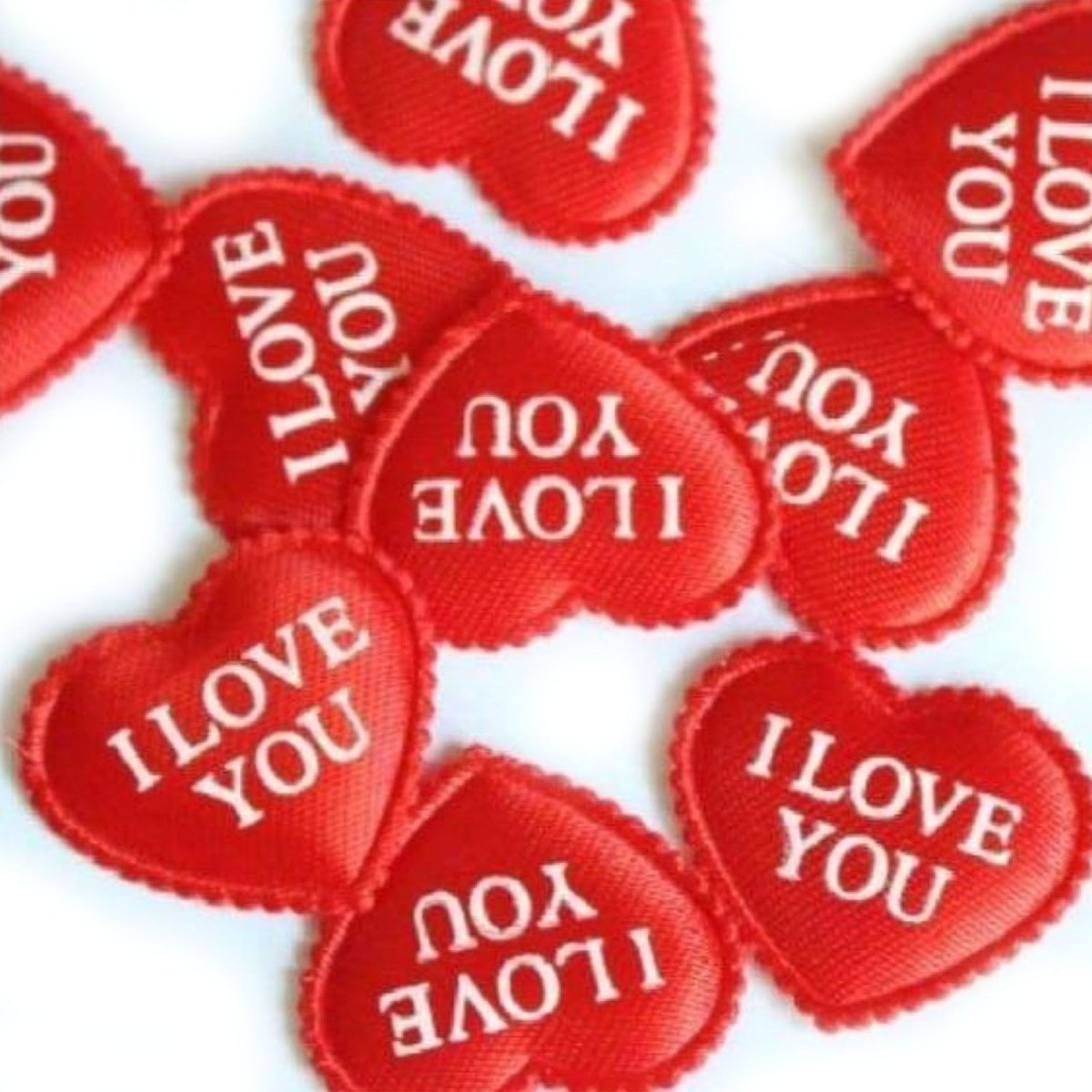 100pcs Fabric Heart 3 x 2.7cm Love you Wedding Party Confetti Table Decorations - - Asia Sell