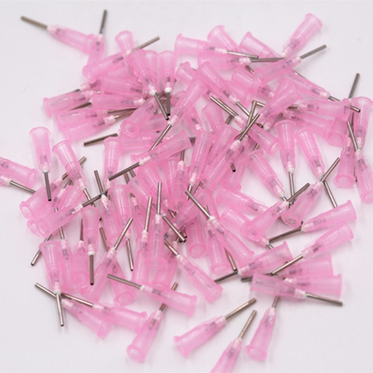 100pcs Glue Ink Oil Flux Dispensing Needles Syringe Needle Tips 14Ga 18Ga Stainless - 18GA - Asia Sell