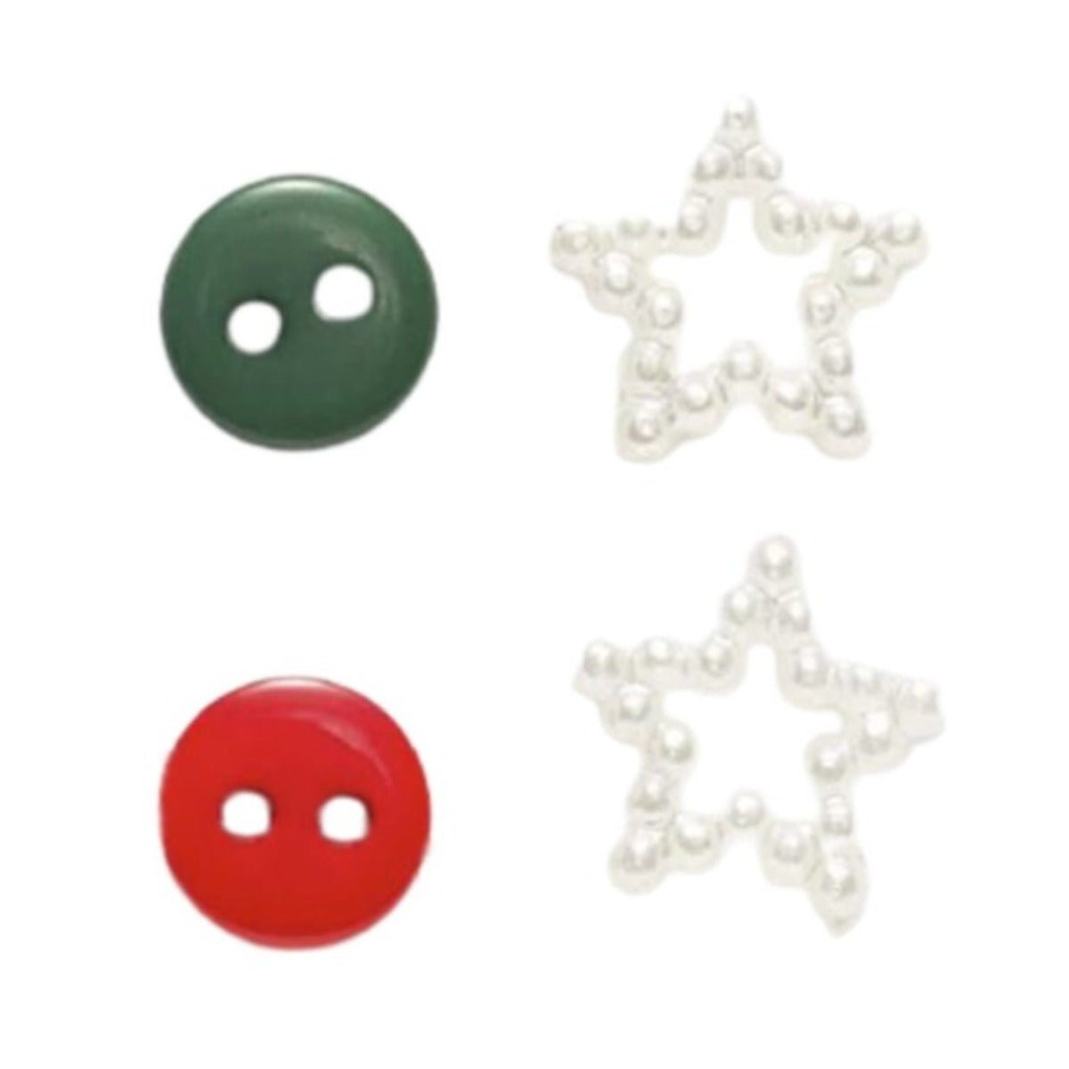 100pcs Mix Christmas Decorations Buttons 9-13mm Sewing Scrapbooking Clothing Handwork Gift Crafts Card Making Fabric Accessories - - Asia Sell