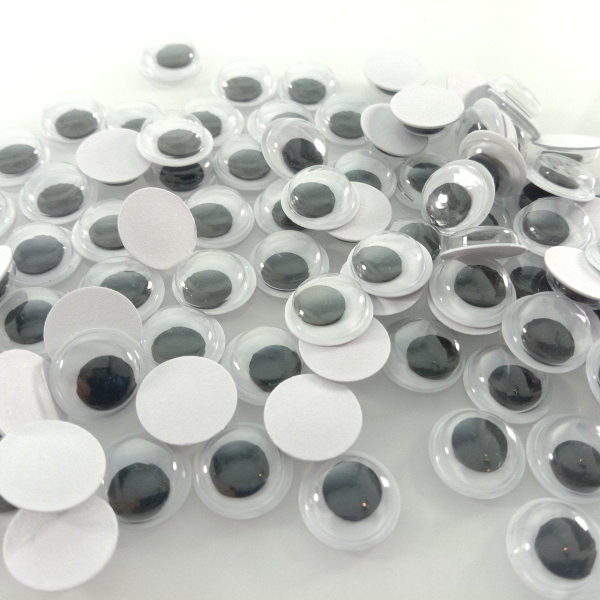 100pcs Plastic Self-Adhesive Googly Wiggle Eyes DIY Scrapbooking Crafts Projects DIY Dolls - Black - Asia Sell