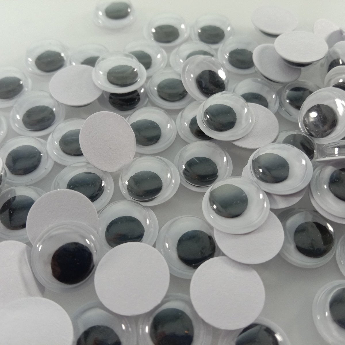 100pcs Plastic Self-Adhesive Googly Wiggle Eyes DIY Scrapbooking Crafts Projects DIY Dolls - Black - Asia Sell