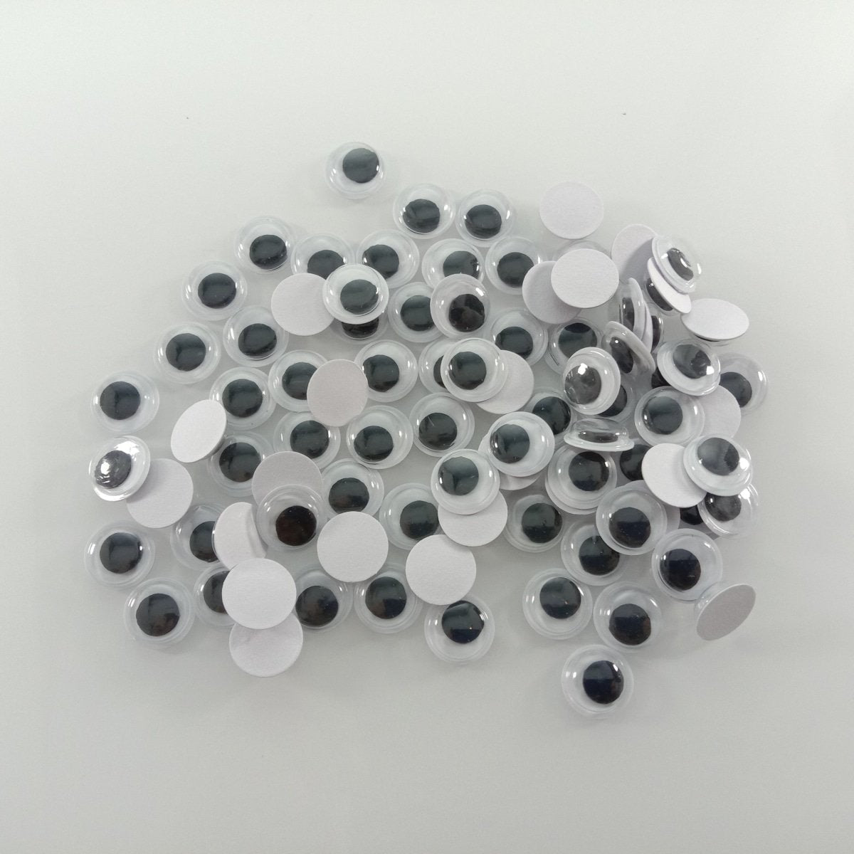 100pcs Plastic Self-Adhesive Googly Wiggle Eyes DIY Scrapbooking Crafts Projects DIY Dolls - Black - Asia Sell
