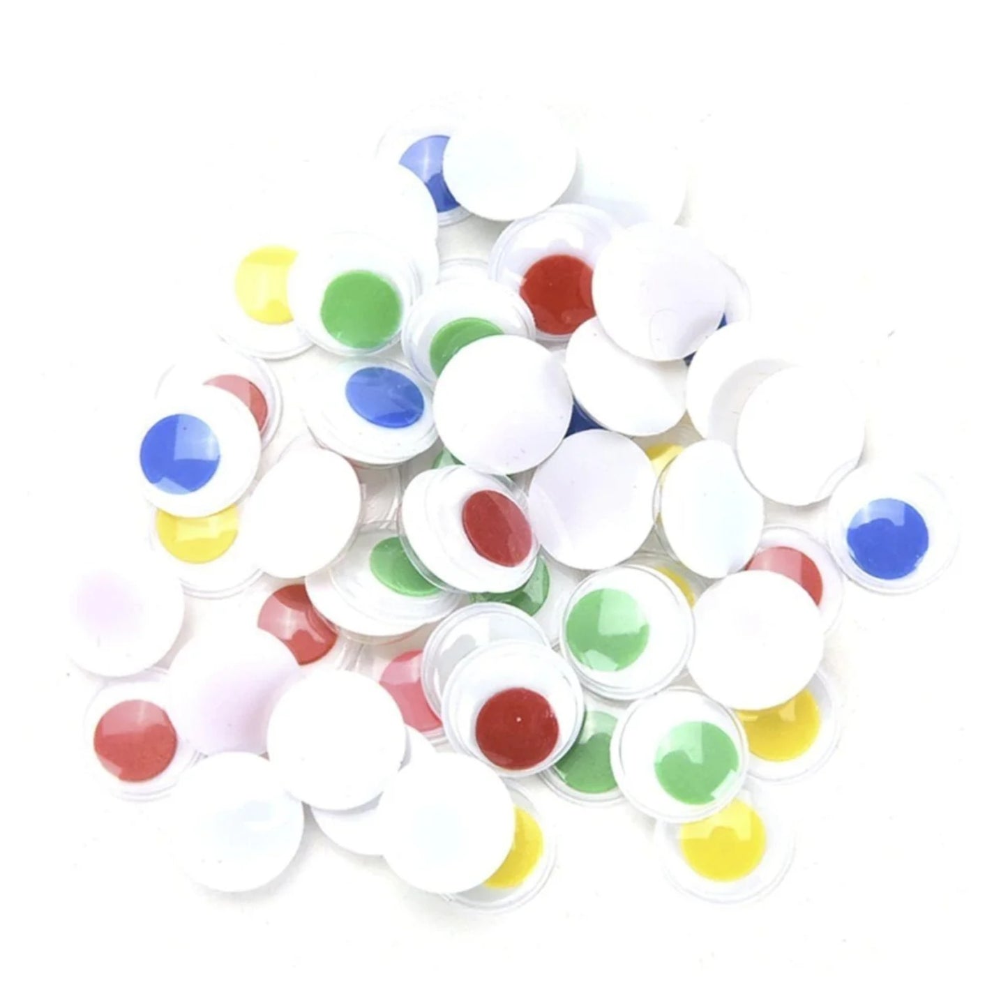 100pcs Set 6mm 8mm 15mm Boggle Eyes Plastic Eyes Moving Dolls Wiggle Googly - 6mm - Asia Sell