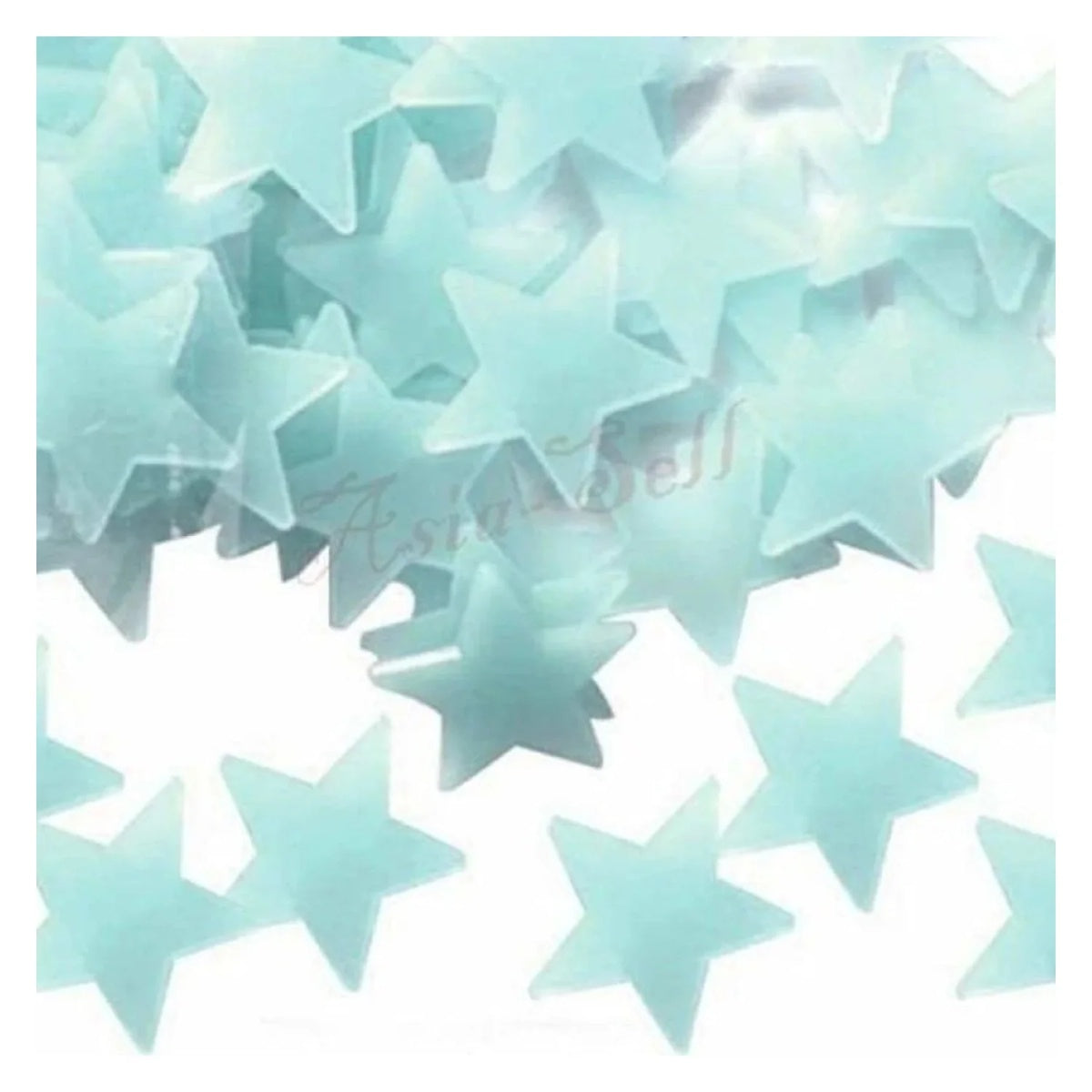 100pcs Wall Stars Glow In The Dark Nursery Room Luminous Fluorescent Kids GITD Stickers - - Asia Sell