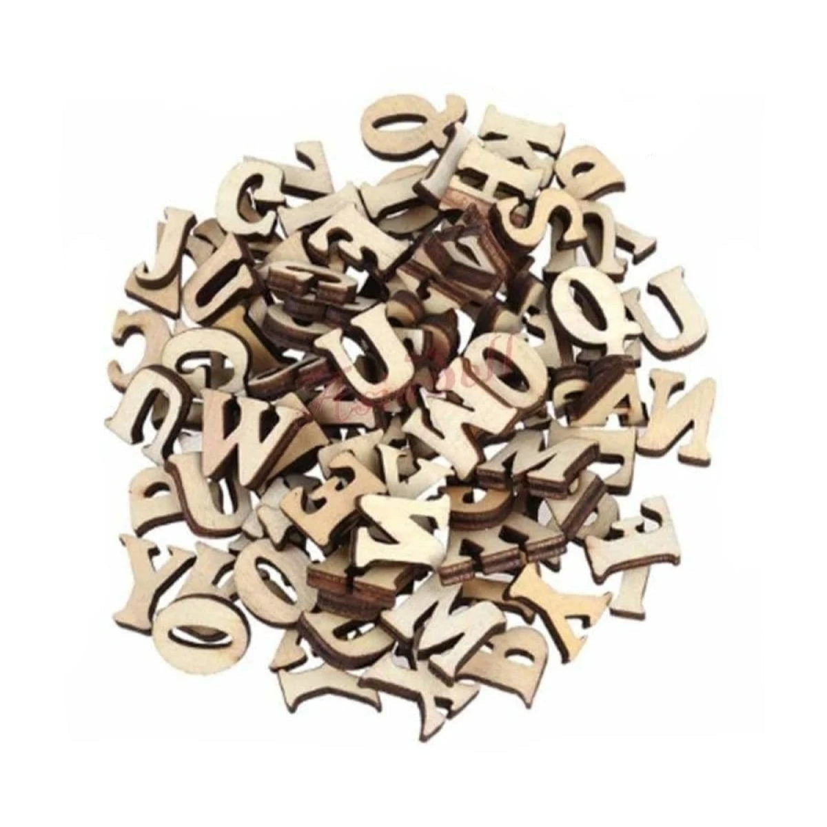 100pcs Wooden Letters 15mm High Alphabet Art DIY Craft Wood Lettering - - Asia Sell