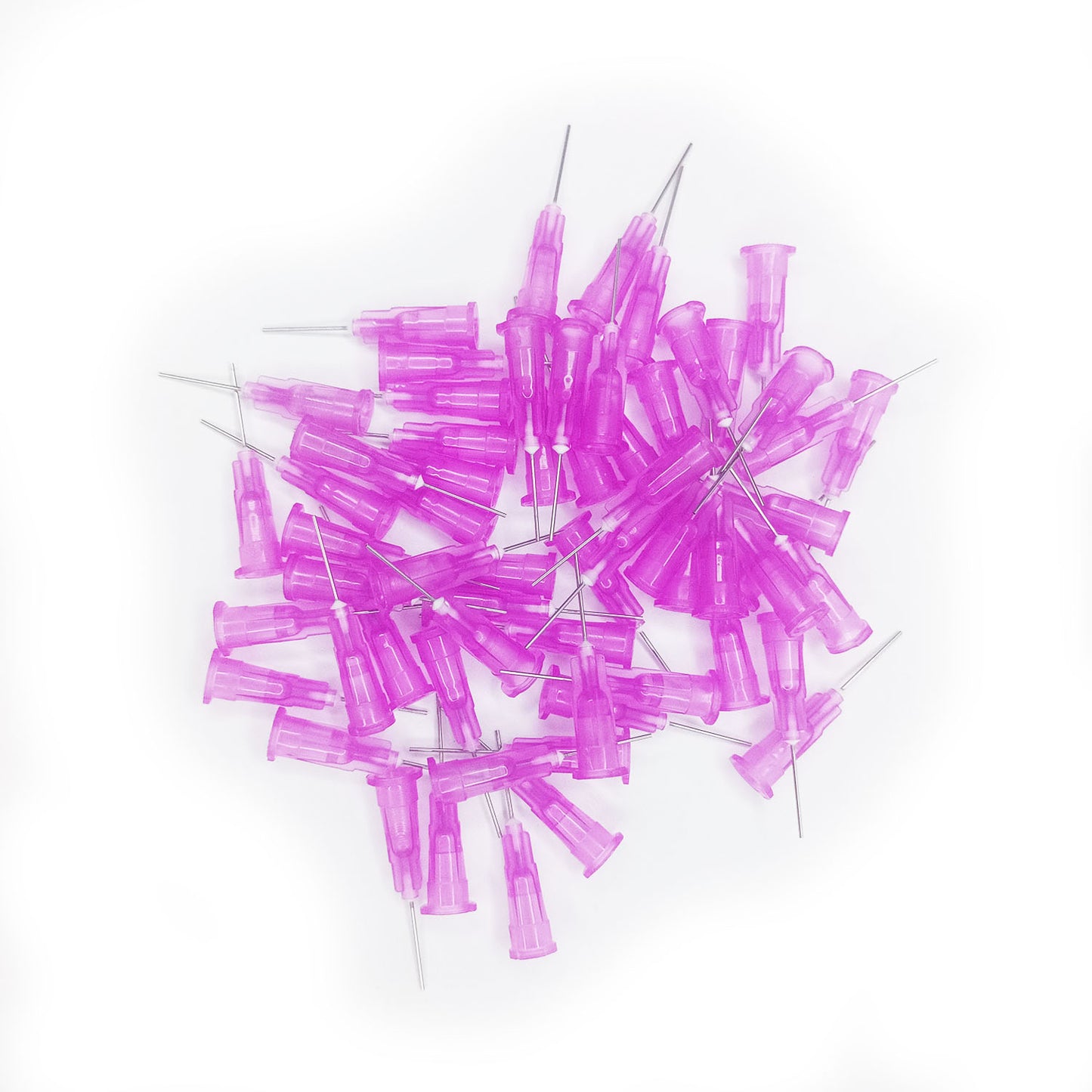 100x Dispensing Needle Tips S/S Glue Dispenser Needles 0.5" Tubing Length - 24G - Asia Sell