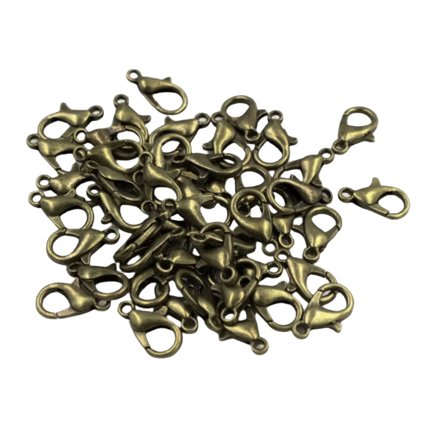 10pcs Plated Fashion Jewellery Alloy Lobster Clasp Hooks for Necklace & Bracelet Chain DIY Making Small Keyring