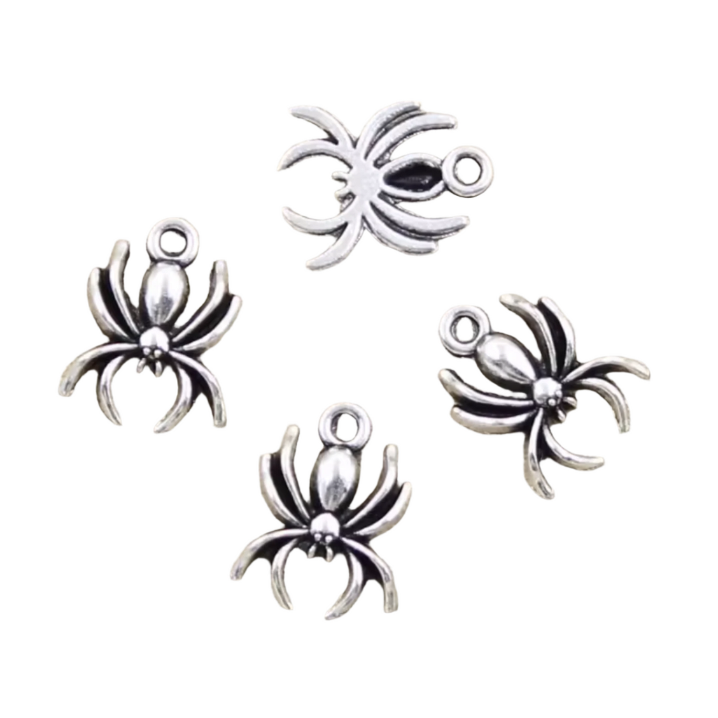 10/30pcs Charms Spider Halloween 17x14mm Antique Pendants Making DIY Handmade Tibetan Jewellery | Silver | Asia Sell