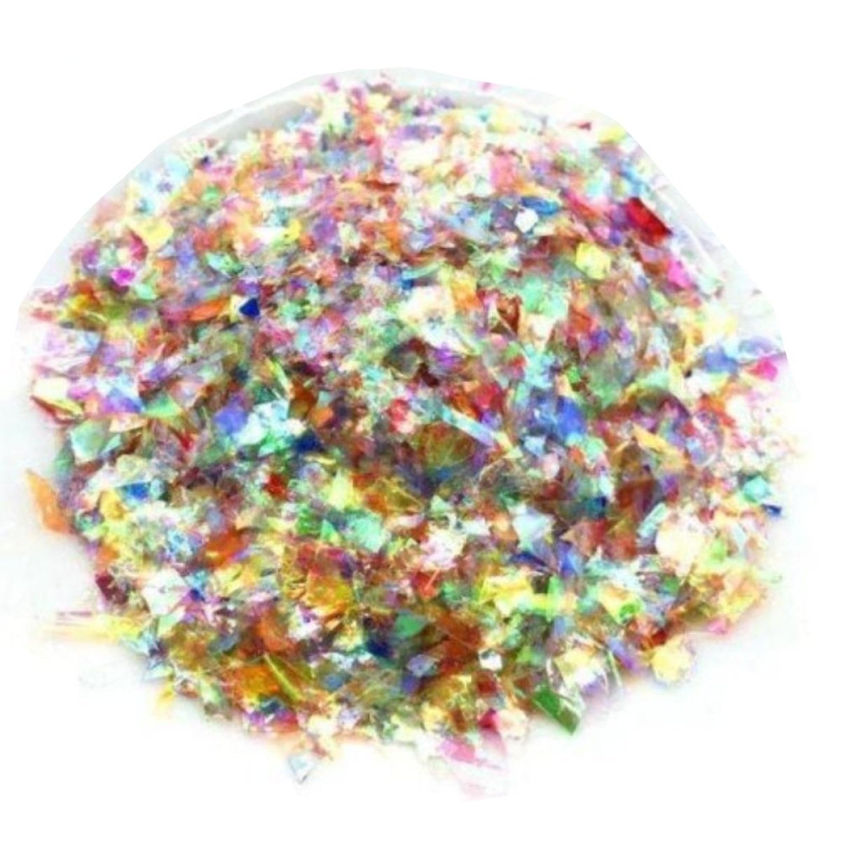 10g Holographic Nail Decoration Flakes Glitter DIY Nail Art 3D - Set A - Multicolour - Asia Sell