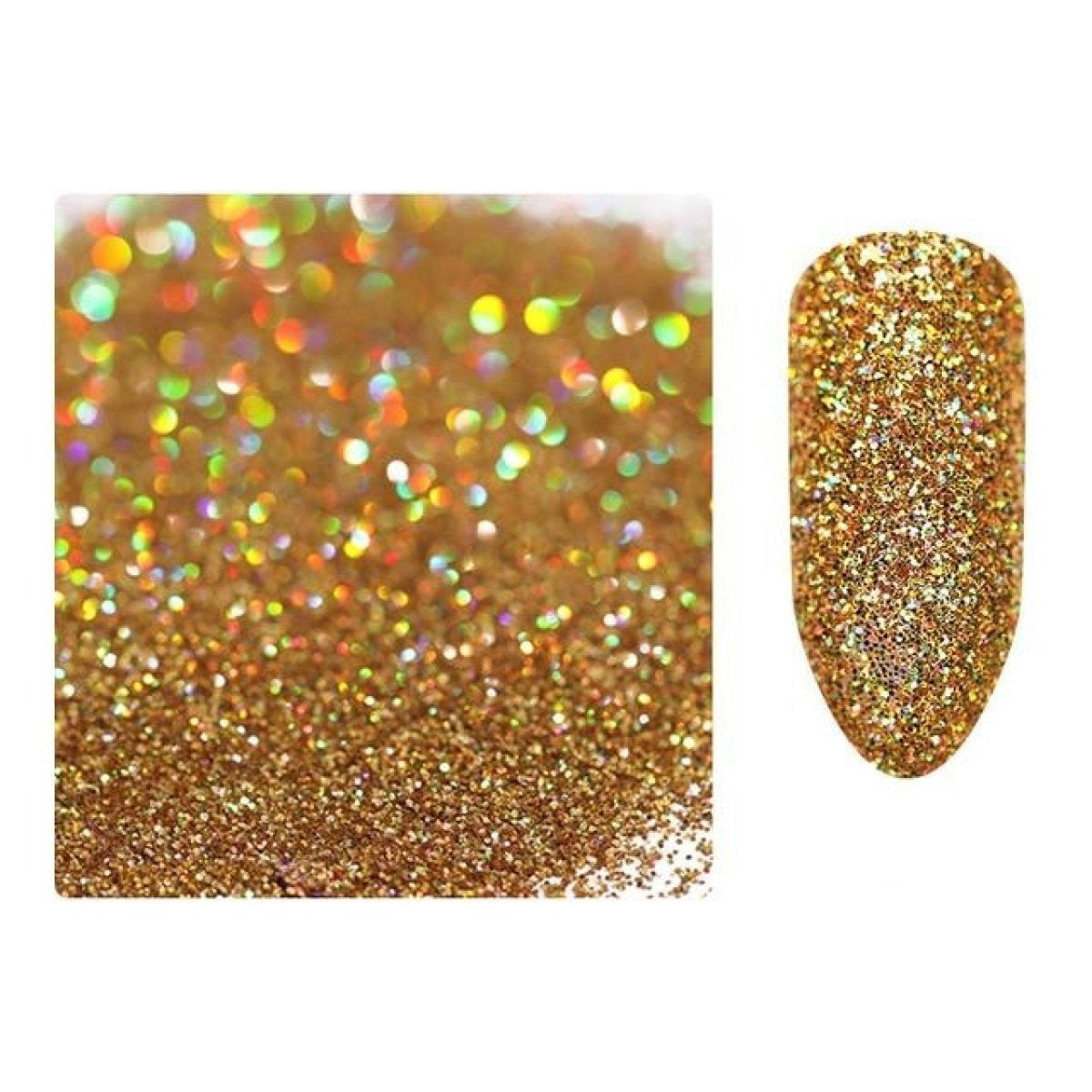 10g Holographic Nail Glitter Powder Nail Art Glitter Dust Nail Decorations - 2 - Asia Sell
