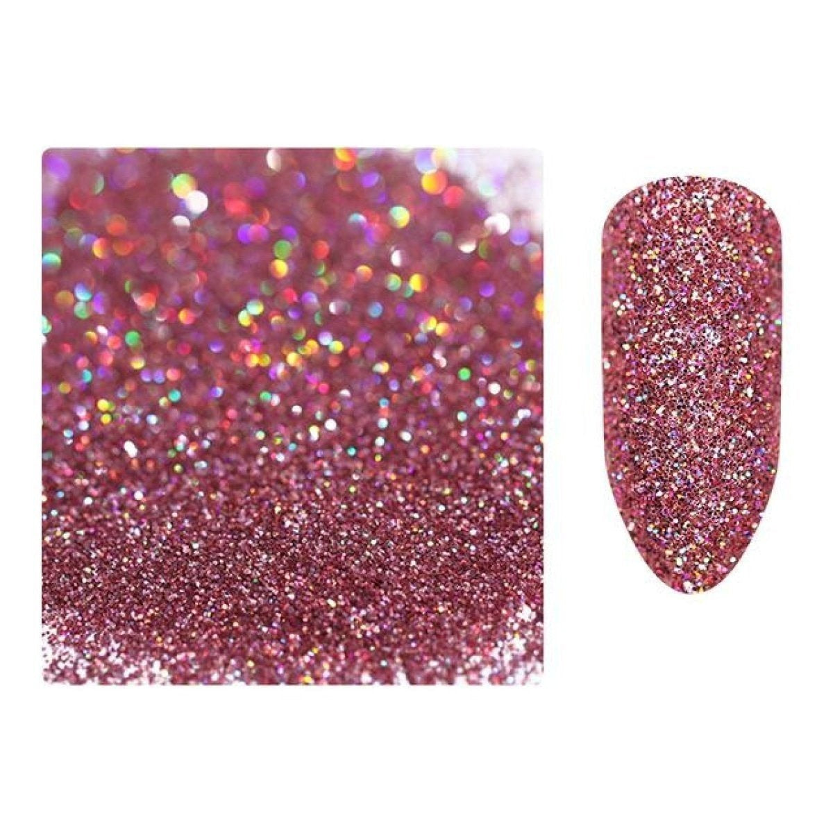 10g Holographic Nail Glitter Powder Nail Art Glitter Dust Nail Decorations - 4 - Asia Sell