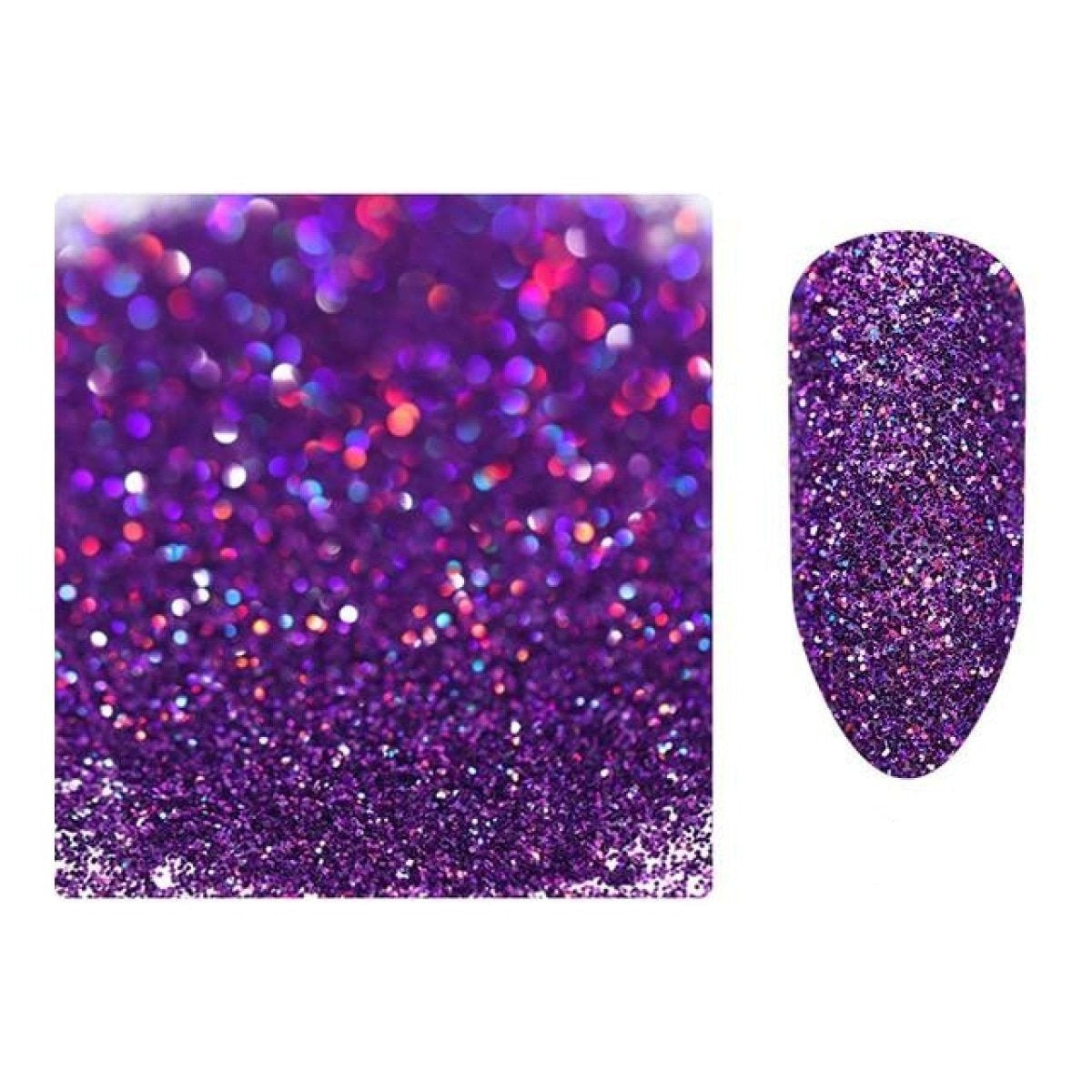 10g Holographic Nail Glitter Powder Nail Art Glitter Dust Nail Decorations - 6 - Asia Sell