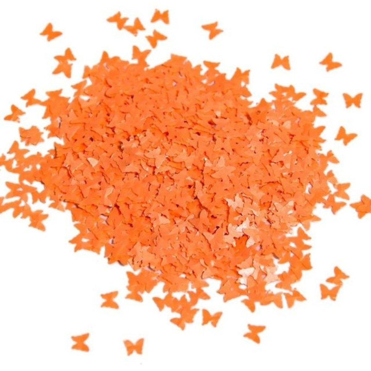 10g Neon Butterfly Glitter for Face Body Nail Art Neon Bright - Orange - Asia Sell