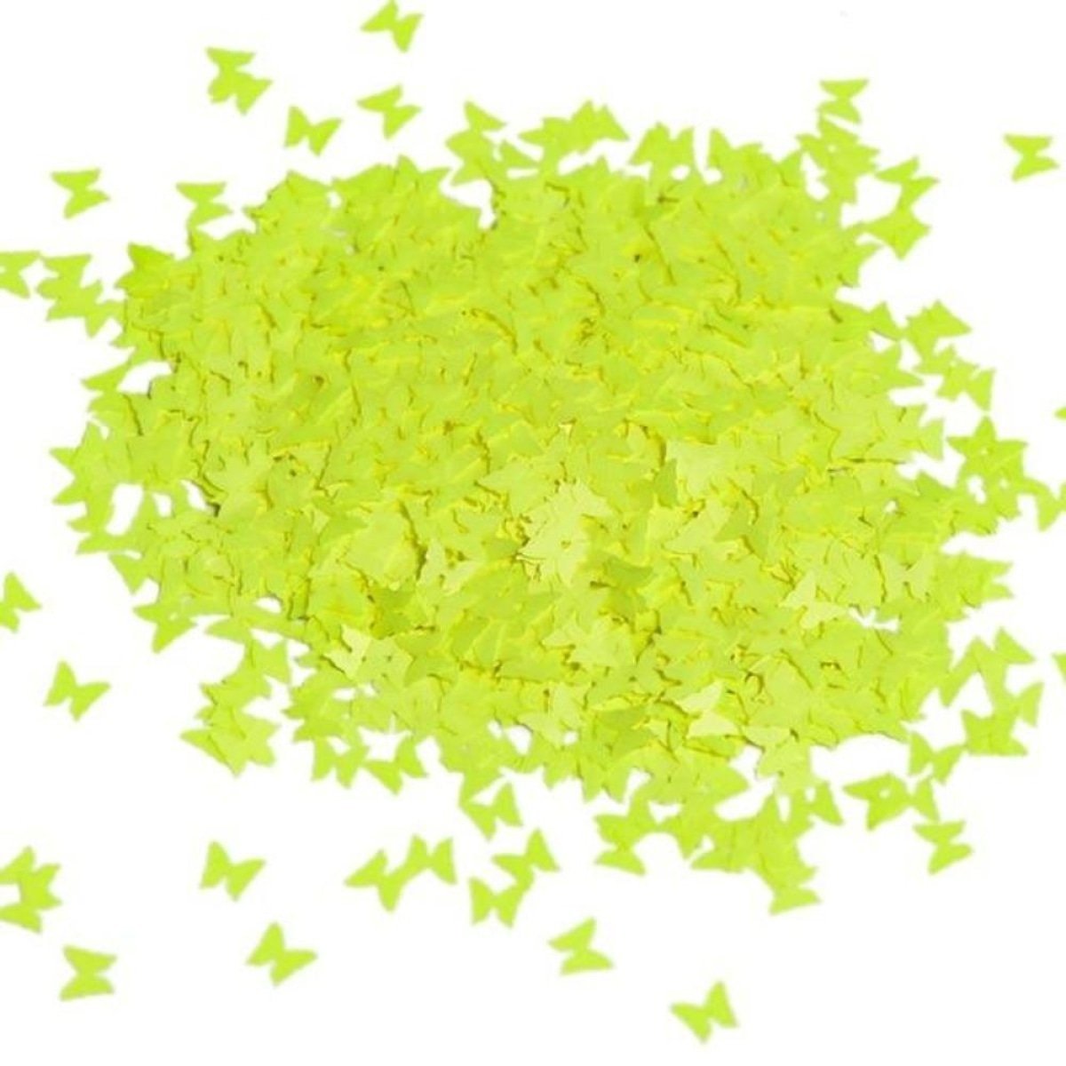 10g Neon Butterfly Glitter for Face Body Nail Art Neon Bright - Yellow - Asia Sell