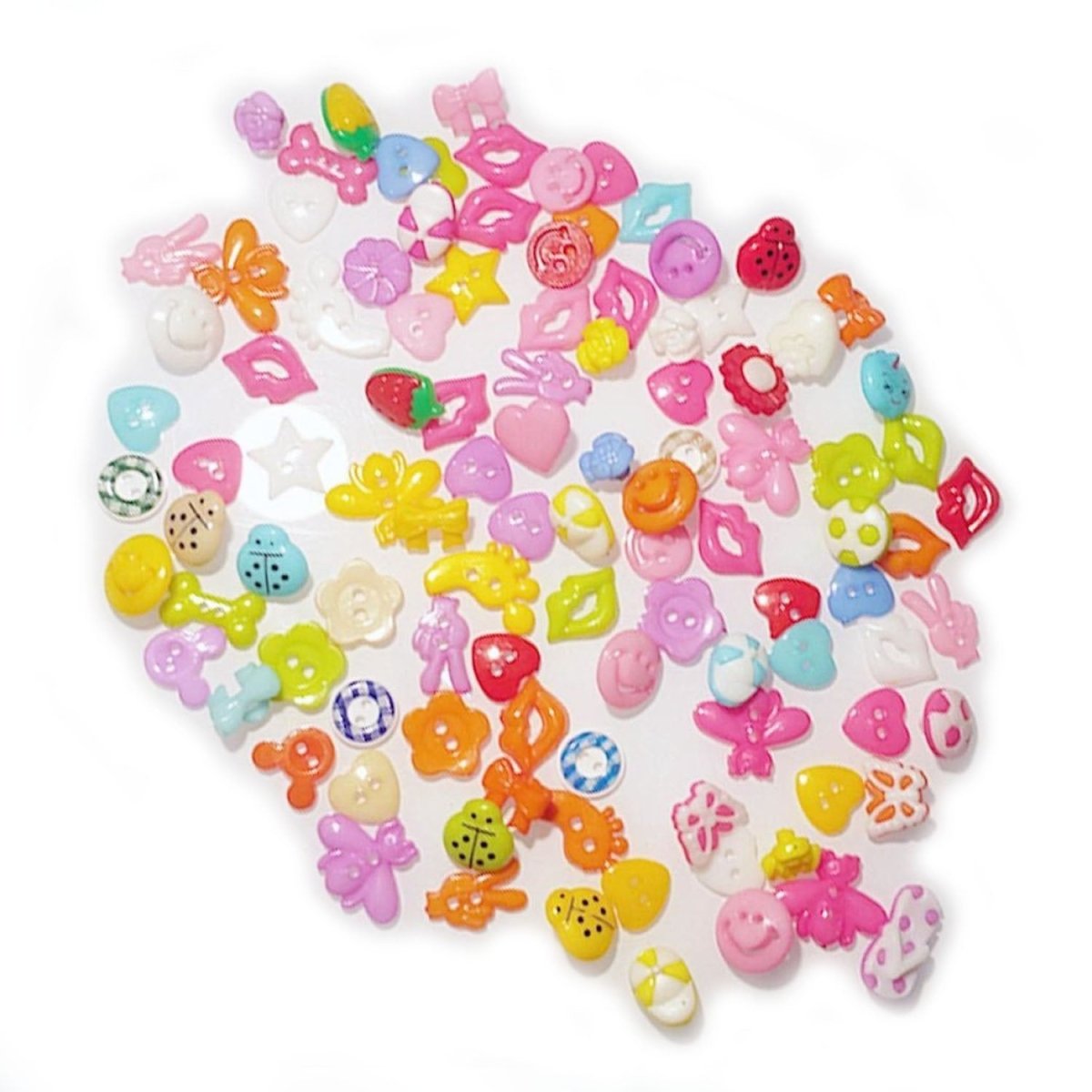 10mm-15mm Round 2 Hole Resin Buttons Flatback Children's Clothing Sewing - - Asia Sell