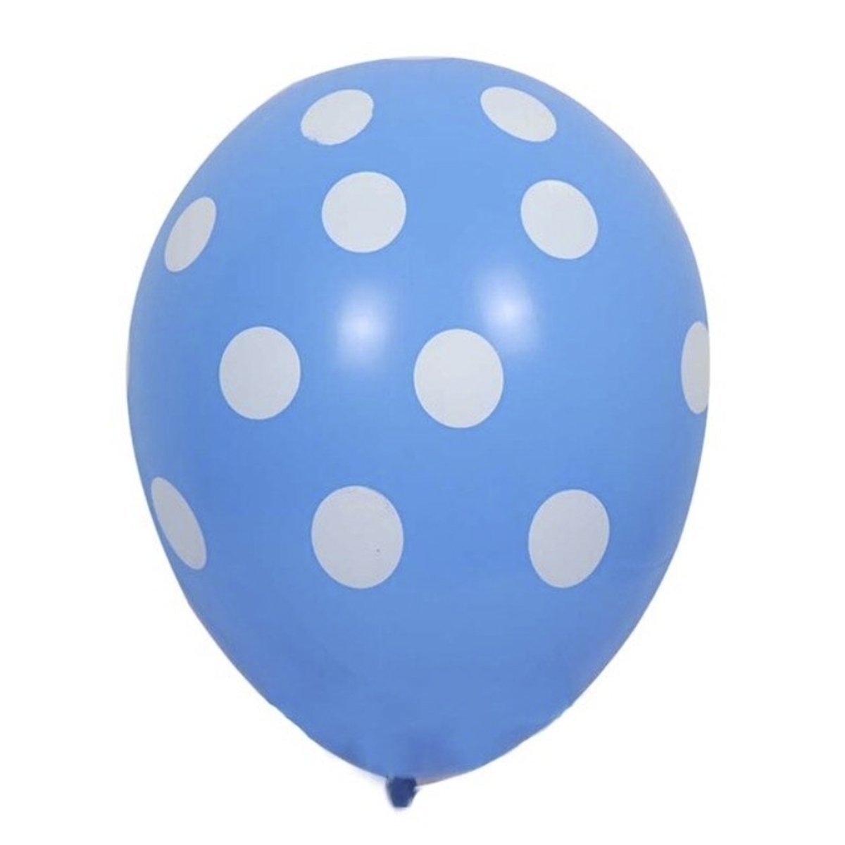 10pcs 12 Inch 30cm Dot Balloons Black White Pink Yellow Blue Red Orange Purple - Blue - Asia Sell