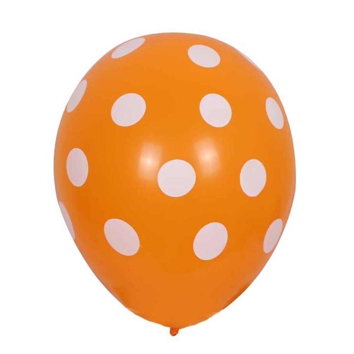 10pcs 12 Inch 30cm Dot Balloons Black White Pink Yellow Blue Red Orange Purple - Orange - - Asia Sell