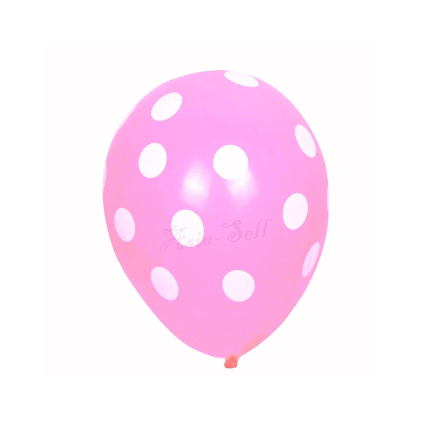 10pcs 12 Inch 30cm Dot Balloons Black White Pink Yellow Blue Red Orange Purple - Pink - Asia Sell