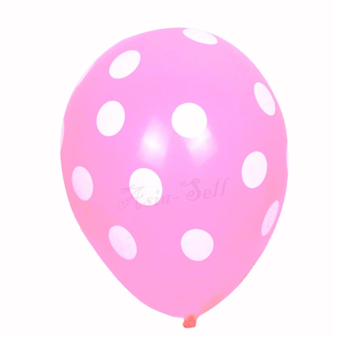 10pcs 12 Inch 30cm Dot Balloons Black White Pink Yellow Blue Red Orange Purple - Pink - - Asia Sell