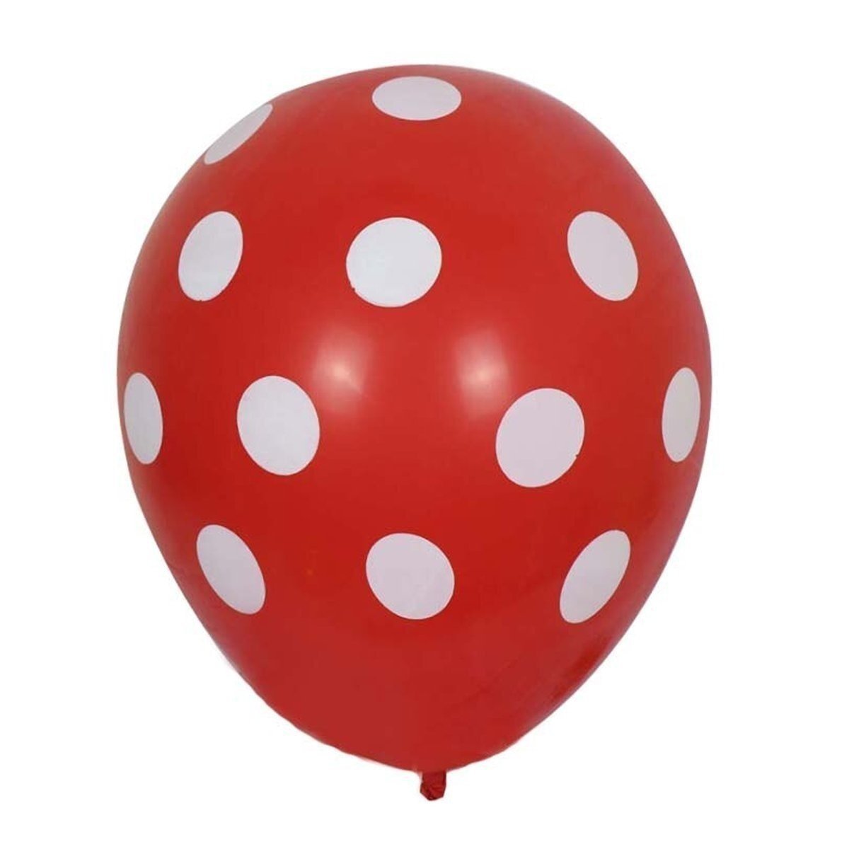 10pcs 12 Inch 30cm Dot Balloons Black White Pink Yellow Blue Red Orange Purple - Red - Asia Sell