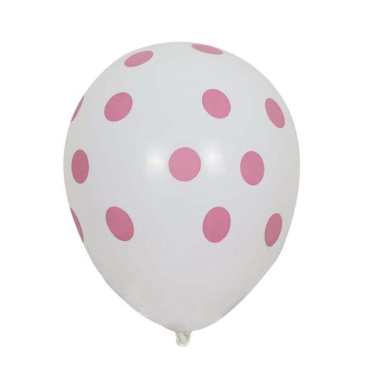 10pcs 12 Inch 30cm Dot Balloons Black White Pink Yellow Blue Red Orange Purple - White - - Asia Sell